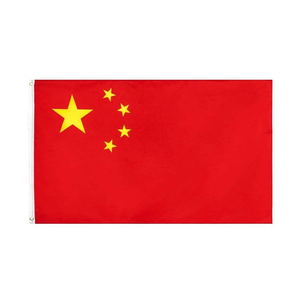 TORAKIPA Bandeira da China 90 cm x 150 cm C/ Anilhas Para Mastro Alta Qualidade Costurada